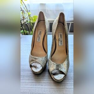 Authentic Jimmy Choo Women's Platform Shoe Size 7 (39)
